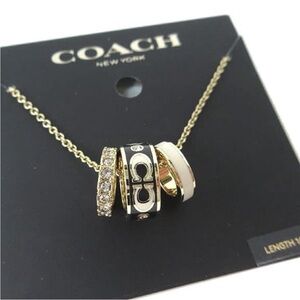 COACH Gold-Tone Pendant Necklace